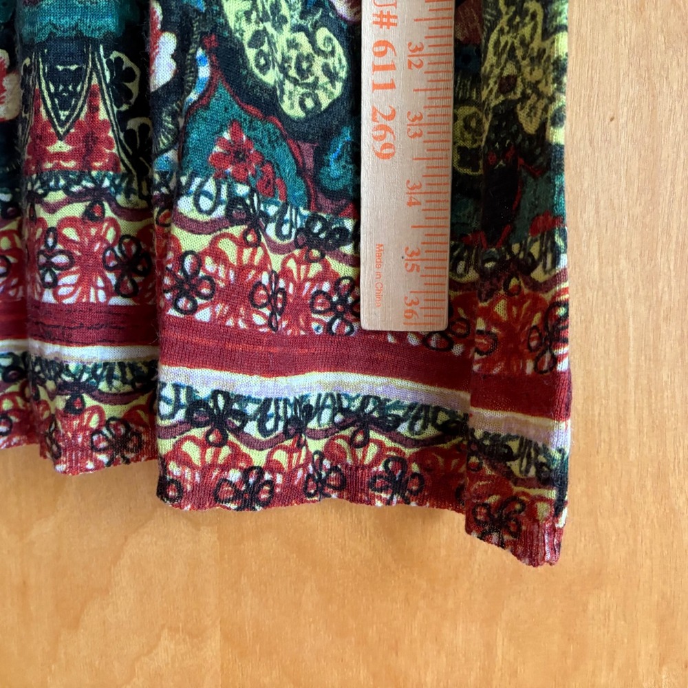 Desigual‎ Womens Wool Blend Long Sleeve Patterned Sweater Dress Multi Color - Picture 4 of 8